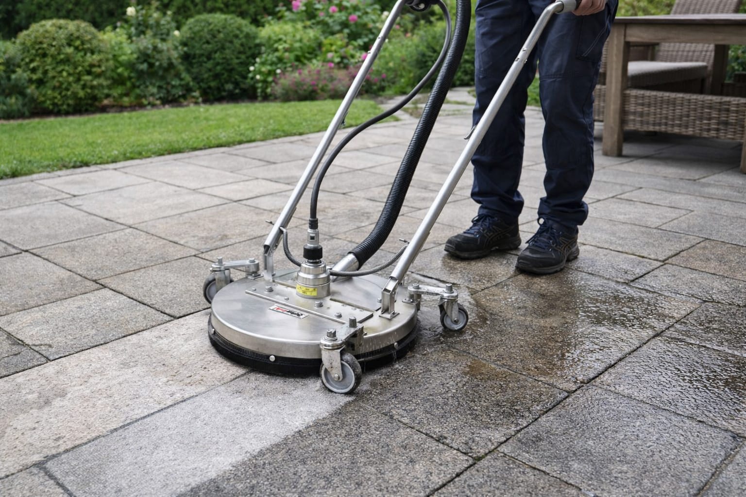 Steinoberflächenreinigung
